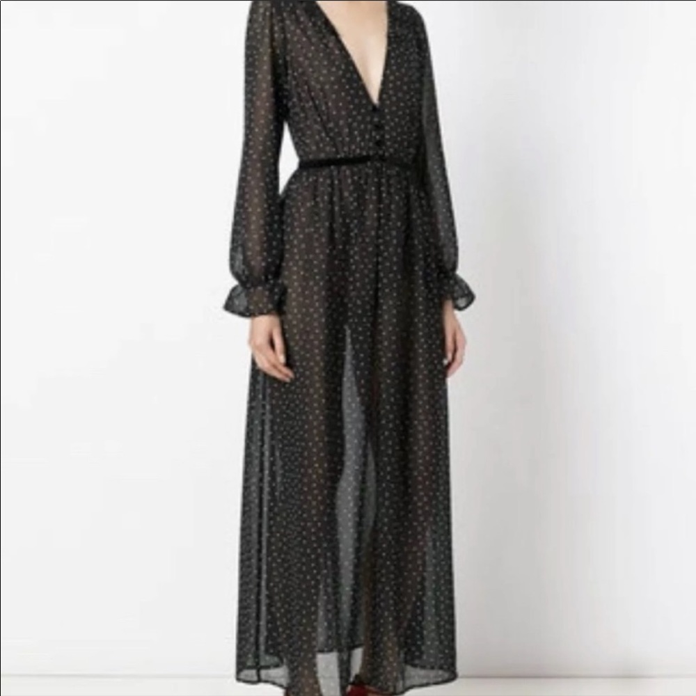 For love and lemons polka dot maxi dress